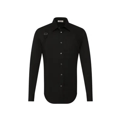 Alexander Mcqueen Cotton Shirt In Black