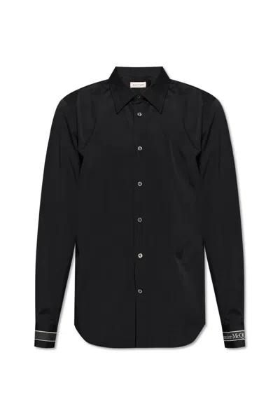 Alexander Mcqueen Cotton Shirt In Black