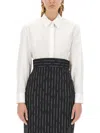 Alexander Mcqueen Cotton Shirt In Opticalwhite