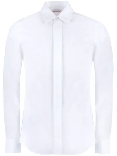 Alexander Mcqueen Cotton Shirt In White