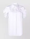 Alexander Mcqueen Wrap Sleeved Round Hem Shirt