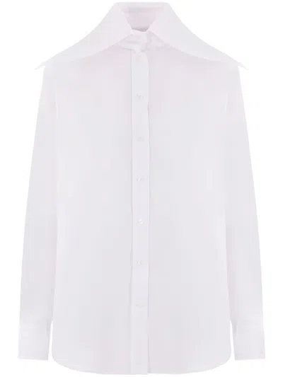 ALEXANDER MCQUEEN COTTON SHIRT WITH WIDE COLLAR
