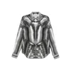Alexander Mcqueen Mcqueen Armor Print Shirt Steel In Gray
