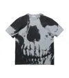 Alexander Mcqueen Skull Printed Crewneck T-shirt In Neutral