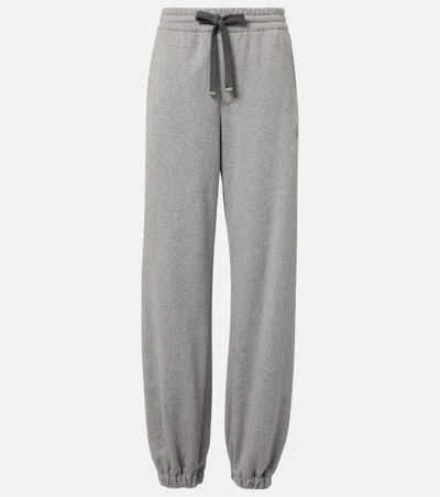 Alexander Mcqueen Cotton Sweatpants In Grey