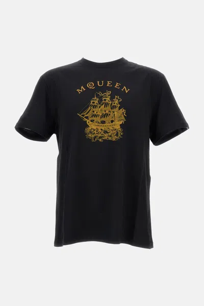Alexander Mcqueen Black T-shirt With Print