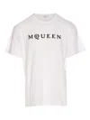 Alexander Mcqueen Logo Cotton T-shirt In White