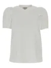 Alexander Mcqueen Cotton T-shirt With Crew Neck And Puff Sleeves In White