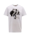 ALEXANDER MCQUEEN COTTON T-SHIRT WITH ICONIC FRONTAL SKULL