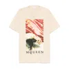 Alexander Mcqueen Crew Neck Graphic Print Short Sleeves