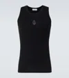 Alexander Mcqueen Alexander Mc Queen Skull Cotton Top In Schwarz