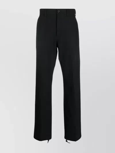ALEXANDER MCQUEEN COTTON TROUSERS WITH BELT LOOPS AND DRAWSTRING HEM