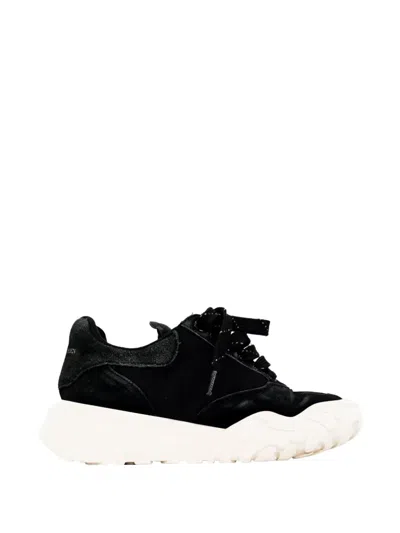 Pre-owned Alexander Mcqueen Court Chunky Sneakers In Black