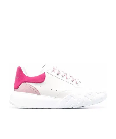 Alexander Mcqueen Court Lace-up Sneakers In White