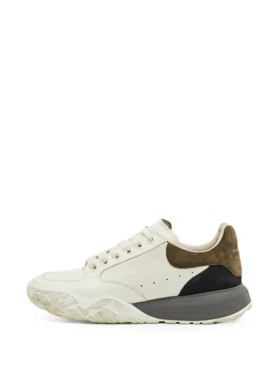 Pre-owned Alexander Mcqueen Court Low-top Sneakers In White