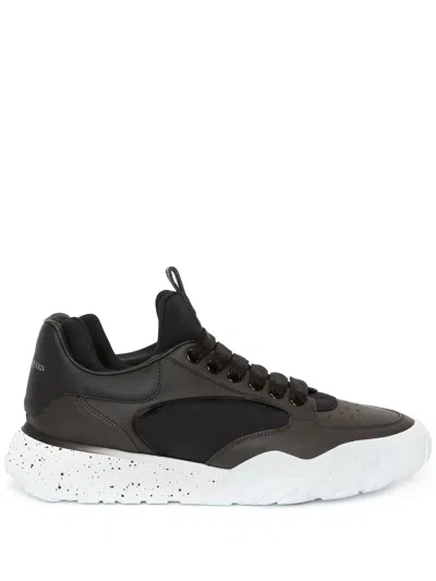 Alexander Mcqueen Court Tech Trainer In Black