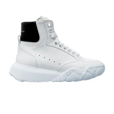 Pre-owned Alexander Mcqueen Court Trainer High 'white Black' | Men's Size 44
