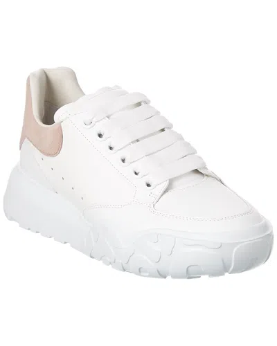 Alexander Mcqueen Court Trainer Leather Sneaker In White