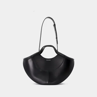 ALEXANDER MCQUEEN COVE BAG - ALEXANDER MCQUEEN - LEATHER - BLACK