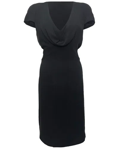 Pre-owned Alexander Mcqueen Cowl Neck Midi Dress