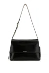 Alexander Mcqueen Crackled Leather Handbag In Multicolor