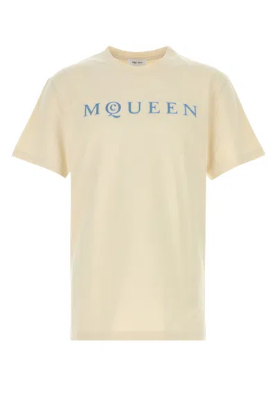 ALEXANDER MCQUEEN ALEXANDER MCQUEEN CREAM COTTON T-SHIRT