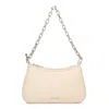 Alexander Mcqueen Cream Silver Lamb Skin Bags In Neutral