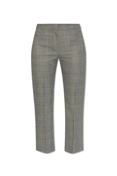 Alexander Mcqueen Creased Trousers In Brown