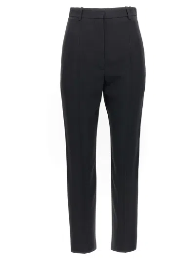 Alexander Mcqueen Crêpe Cigarette Pants In Black