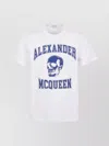 Alexander Mcqueen Crew Neck Graphic Print T-shirt Skull In White