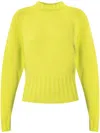 Alexander Mcqueen Crew-neck Jumper In Yellow