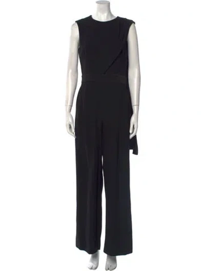 Pre-owned Alexander Mcqueen Crew Neck Jumpsuit In Black