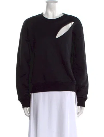 Pre-owned Alexander Mcqueen Crew Neck Long Sleeve Sweatshirt In Black
