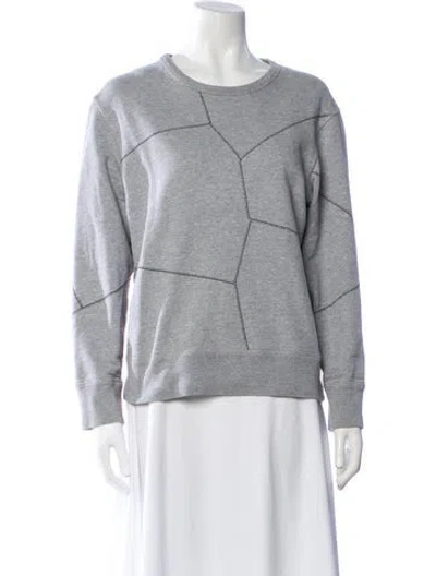 Pre-owned Alexander Mcqueen Crew Neck Long Sleeve Sweatshirt In Gray