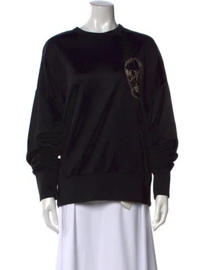 Pre-owned Alexander Mcqueen Crew Neck Long Sleeve Sweatshirt W/ Tags In Black