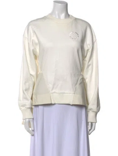 Pre-owned Alexander Mcqueen Crew Neck Long Sleeve Sweatshirt In White