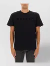 Alexander Mcqueen Crew Neck Short Sleeve Fitted T-shirt In Black