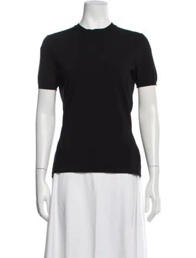 Pre-owned Alexander Mcqueen Crew Neck Short Sleeve T-shirt In Black