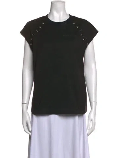 Pre-owned Alexander Mcqueen Crew Neck Short Sleeve T-shirt In Black