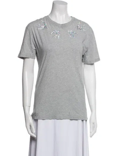 Pre-owned Alexander Mcqueen Crew Neck Short Sleeve T-shirt In Gray