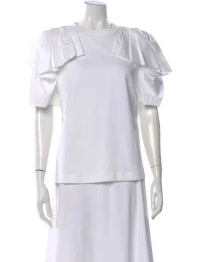 Pre-owned Alexander Mcqueen Crew Neck Short Sleeve T-shirt W/ Tags In White