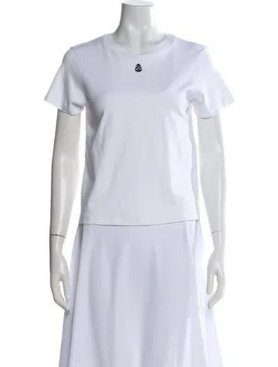 Pre-owned Alexander Mcqueen Crew Neck Short Sleeve T-shirt In White
