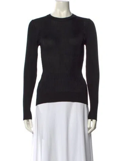 Pre-owned Alexander Mcqueen Crew Neck Sweater In Black