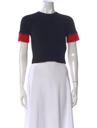Pre-owned Alexander Mcqueen Crew Neck Sweater In Black