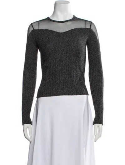Pre-owned Alexander Mcqueen Crew Neck Sweater In Black
