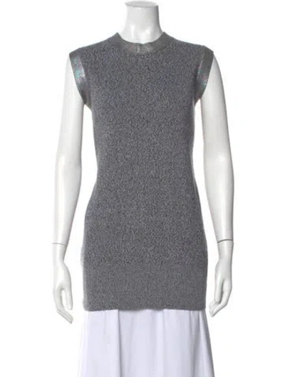 Pre-owned Alexander Mcqueen Crew Neck Sweater In Grey