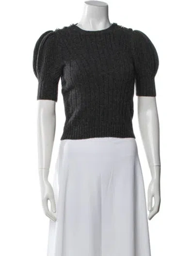 Pre-owned Alexander Mcqueen Crew Neck Sweater In Grey