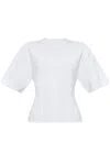 Alexander Mcqueen Top A Corsetto In Jersey In White