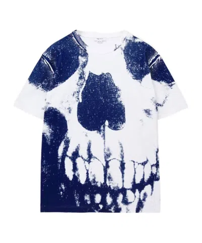 Alexander Mcqueen Crew Neck T Shirt In White