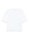Alexander Mcqueen Seam-detailed Cotton T-shirt In White